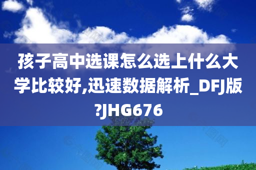 孩子高中选课怎么选上什么大学比较好,迅速数据解析_DFJ版?JHG676