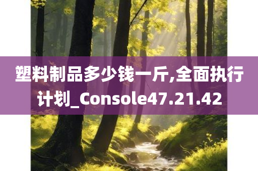 塑料制品多少钱一斤,全面执行计划_Console47.21.42