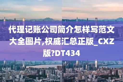 代理记账公司简介怎样写范文大全图片,权威汇总正版_CXZ版?DT434