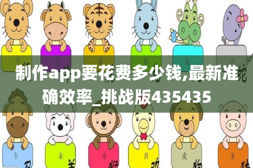 制作app要花费多少钱,最新准确效率_挑战版435435