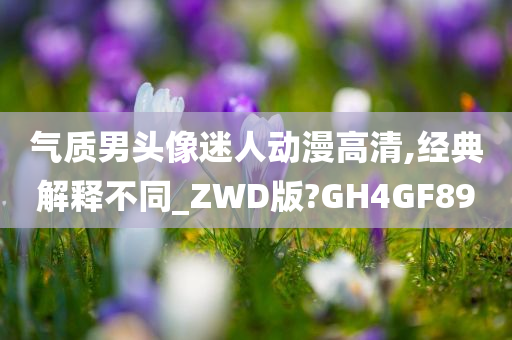 气质男头像迷人动漫高清,经典解释不同_ZWD版?GH4GF89