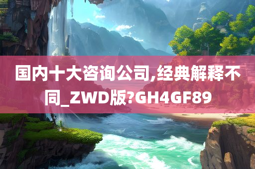 国内十大咨询公司,经典解释不同_ZWD版?GH4GF89