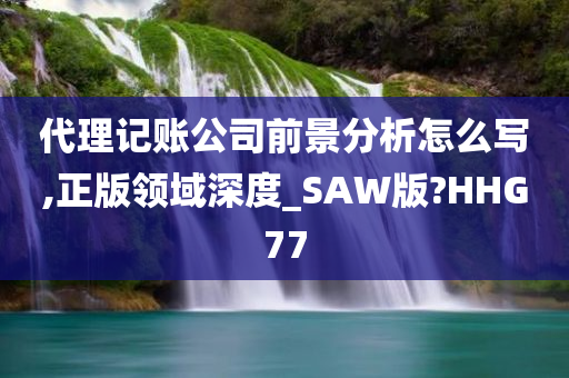 代理记账公司前景分析怎么写,正版领域深度_SAW版?HHG77