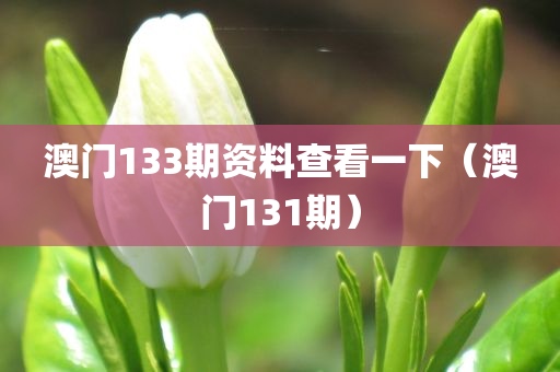 澳门133期资料查看一下（澳门131期）