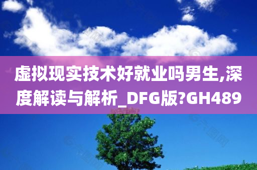 虚拟现实技术好就业吗男生,深度解读与解析_DFG版?GH489