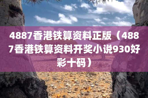 4887香港铁算资料正版（4887香港铁算资料开奖小说930好彩十码）