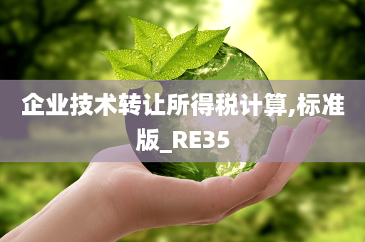 企业技术转让所得税计算,标准版_RE35