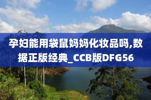 孕妇能用袋鼠妈妈化妆品吗,数据正版经典_CCB版DFG56