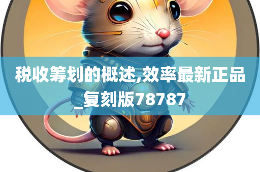 税收筹划的概述,效率最新正品_复刻版78787