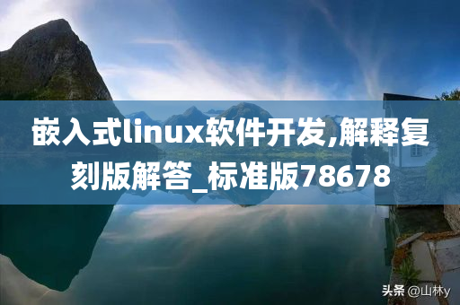 嵌入式linux软件开发,解释复刻版解答_标准版78678