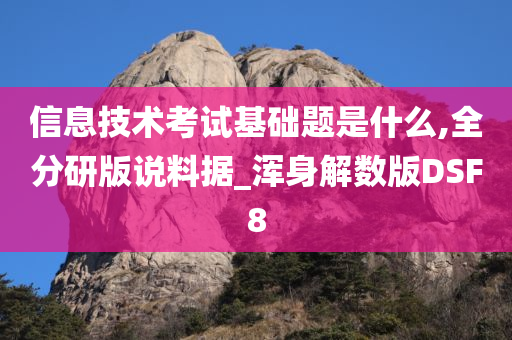 信息技术考试基础题是什么,全分研版说料据_浑身解数版DSF8