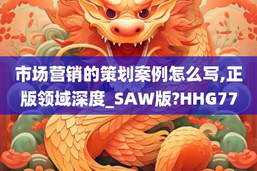 市场营销的策划案例怎么写,正版领域深度_SAW版?HHG77