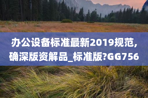 办公设备标准最新2019规范,确深版资解品_标准版?GG756