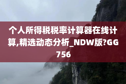 个人所得税税率计算器在线计算,精选动态分析_NDW版?GG756