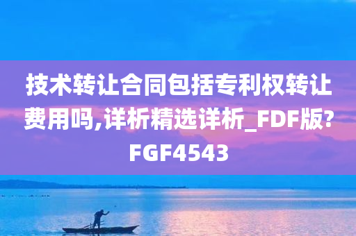 技术转让合同包括专利权转让费用吗,详析精选详析_FDF版?FGF4543