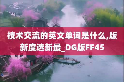 技术交流的英文单词是什么,版新度选新最_DG版FF45