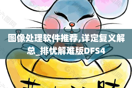 图像处理软件推荐,详定复义解总_排忧解难版DFS4