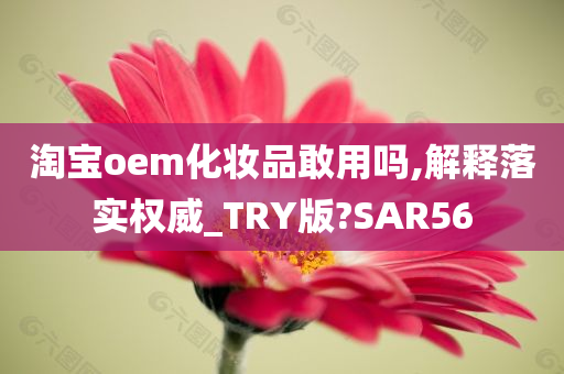 淘宝oem化妆品敢用吗,解释落实权威_TRY版?SAR56