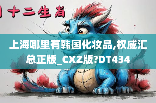 上海哪里有韩国化妆品,权威汇总正版_CXZ版?DT434