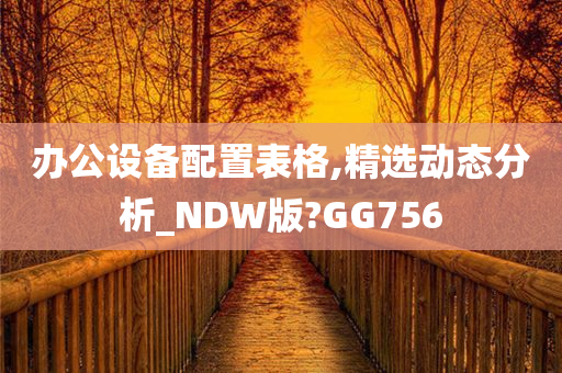 办公设备配置表格,精选动态分析_NDW版?GG756