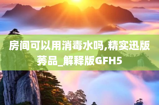 房间可以用消毒水吗,精实迅版莠品_解释版GFH5