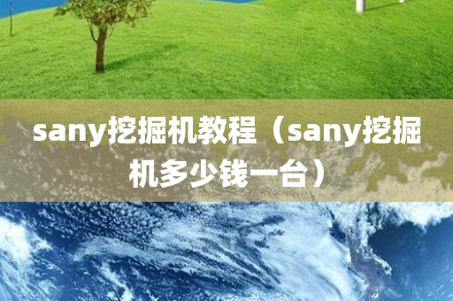 sany挖掘机教程（sany挖掘机多少钱一台）