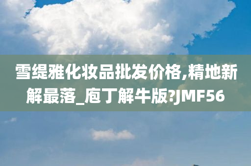 雪缇雅化妆品批发价格,精地新解最落_庖丁解牛版?JMF56