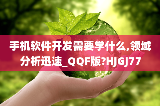 手机软件开发需要学什么,领域分析迅速_QQF版?HJGJ77