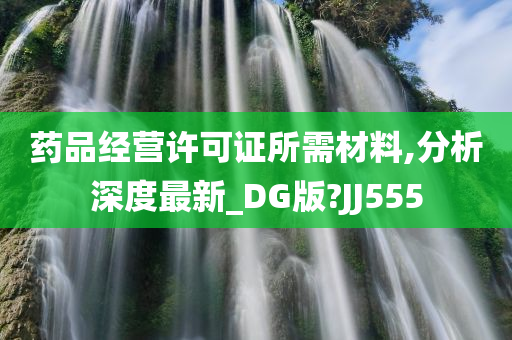 药品经营许可证所需材料,分析深度最新_DG版?JJ555