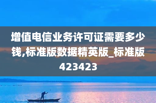 增值电信业务许可证需要多少钱,标准版数据精英版_标准版423423