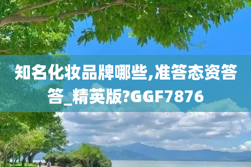 知名化妆品牌哪些,准答态资答答_精英版?GGF7876