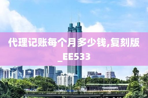 代理记账每个月多少钱,复刻版_EE533