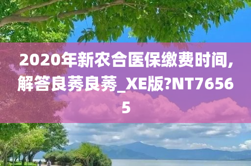 2020年新农合医保缴费时间,解答良莠良莠_XE版?NT76565