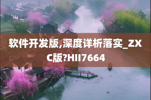 软件开发版,深度详析落实_ZXC版?HII7664