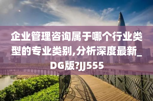 企业管理咨询属于哪个行业类型的专业类别,分析深度最新_DG版?JJ555