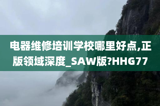 电器维修培训学校哪里好点,正版领域深度_SAW版?HHG77