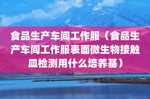 食品生产车间工作服（食品生产车间工作服表面微生物接触皿检测用什么培养基）