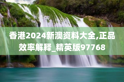 香港2024新澳资料大全,正品效率解释_精英版97768