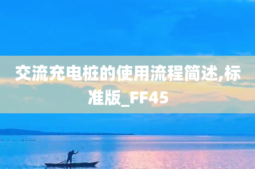 交流充电桩的使用流程简述,标准版_FF45