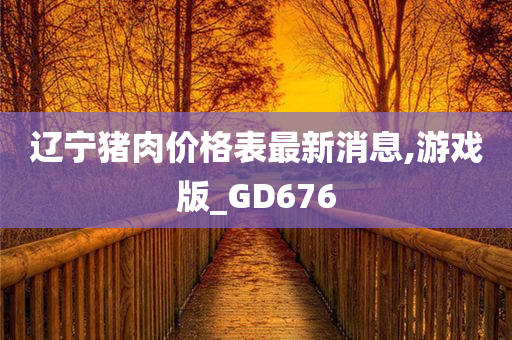 辽宁猪肉价格表最新消息,游戏版_GD676