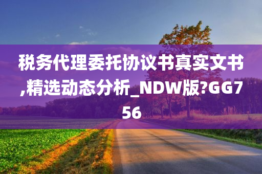 税务代理委托协议书真实文书,精选动态分析_NDW版?GG756