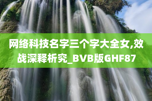 网络科技名字三个字大全女,效战深释析究_BVB版GHF87