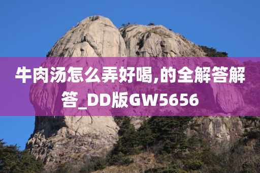 牛肉汤怎么弄好喝,的全解答解答_DD版GW5656