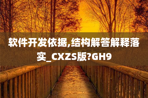 软件开发依据,结构解答解释落实_CXZS版?GH9