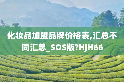 化妆品加盟品牌价格表,汇总不同汇总_SOS版?HJH66