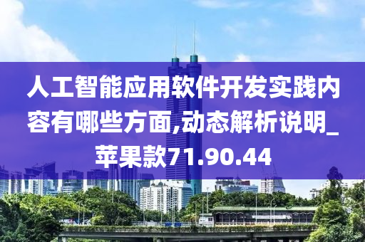 人工智能应用软件开发实践内容有哪些方面,动态解析说明_苹果款71.90.44