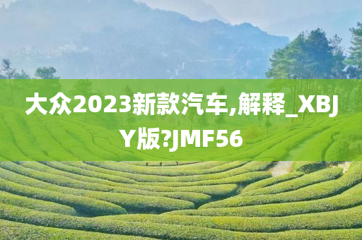 大众2023新款汽车,解释_XBJY版?JMF56