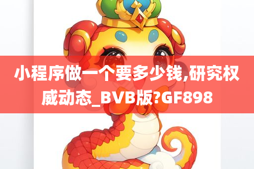 小程序做一个要多少钱,研究权威动态_BVB版?GF898