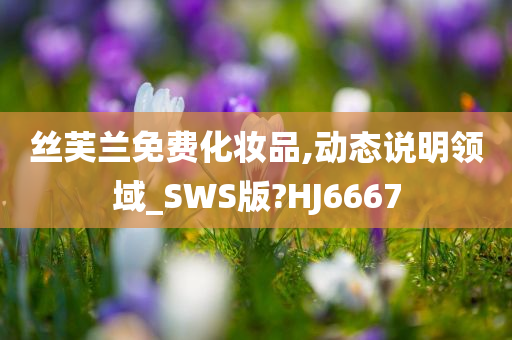 丝芙兰免费化妆品,动态说明领域_SWS版?HJ6667