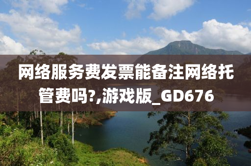 网络服务费发票能备注网络托管费吗?,游戏版_GD676